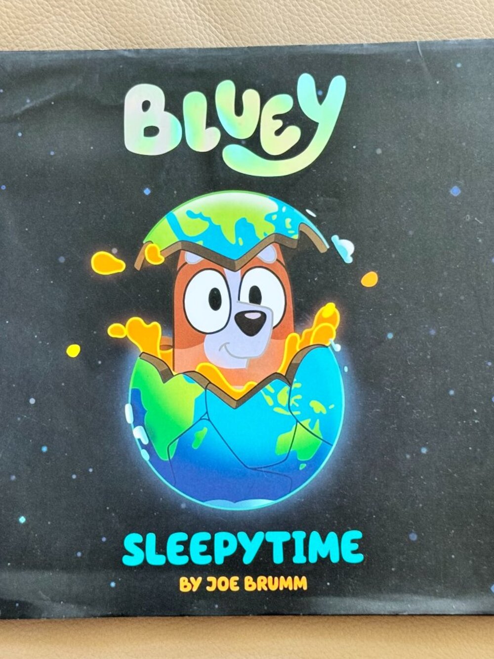 Bluey Sleepytime Joe Brumm Hardcover 2023 Kids Bedtime Book Fold-Out Pages